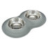 ფოტო #1 პროდუქტის TRIXIE Silicone/Stainless Steel Feeder Set 0.4 L Bowl