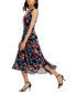 Фото #3 товара Women's Floral-Print Asymmetrical Midi Dress
