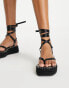 Фото #2 товара ASOS DESIGN Joanna flatform espadrilles in black