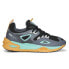 Puma Trinomic Blaze Spxp Lace Up Mens Black, Blue, Orange Sneakers Casual Shoes