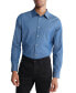 ფოტო #1 პროდუქტის Men's Slim Fit Refined Chambray Long Sleeve Button-Front Shirt