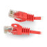 Фото #1 товара Lanberg Ethernet Patchcord UTP 5e 1,5m - red