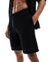 Sixth June co-ord crochet shorts in black