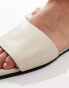 Фото #4 товара Mango leather sliders in white