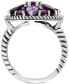 ფოტო #3 პროდუქტის EFFY® Amethyst (1-5/8 ct. t.w.) & Rhodolite (3-5/8 ct. t.w.) Cluster Ring in Sterling Silver