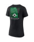 Women's Black Boston Celtics 2022 Eastern Conference Champions Balanced Attack Roster V-Neck T-shirt