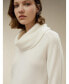 Фото #2 товара Women's Cashmere Cowl Neck Sweater for Women