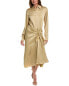 Фото #1 товара Michael Kors Collection Techno Charm Sarong Shirtdress Women's