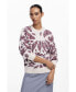 ფოტო #1 პროდუქტის Women's Leaf print sweater