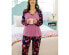 Фото #5 товара The Pioneer Woman Pajama Set Small Berry Polyester Floral Stretch V-Neck 2-Piece