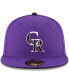 Фото #2 товара Men's Colorado Rockies Authentic Collection On Field 59FIFTY Structured Hat