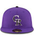 ფოტო #2 პროდუქტის Men's Colorado Rockies Authentic Collection On Field 59FIFTY Structured Hat