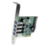 Фото #8 товара 4 Port PCI Express PCIe SuperSpeed USB 3.0 Controller Card Adapter with UASP - SATA Power - PCIe - USB 3.2 Gen 1 (3.1 Gen 1) - PCIe 2.0 - CE - FCC - NEC uPD720201 - 5 Gbit/s