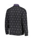 ფოტო #4 პროდუქტის Men's Black Phoenix Suns In-Field Play Fashion Satin Full-Zip Varsity Jacket