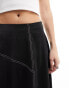 AllSaints Agnes satin midi skirt in black 40 - фото #6