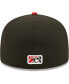 Фото #1 товара Men's Black Erie SeaWolves Authentic Collection Team Alternate 59FIFTY Fitted Hat