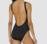 Фото #2 товара Vitamin A 269028 Women's Solid Black Stretch One Piece Swimsuit Size 14