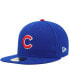 Фото #4 товара Men's Royal Chicago Cubs 9/11 Memorial Side Patch 59Fifty Fitted Hat
