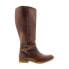 Фото #1 товара Roan by Bed Stu Gayla FR85814 Womens Brown Leather Zipper Knee High Boots 6.5