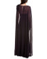 Фото #2 товара Badgley Mischka Chiffon Overlay Gown Women's