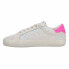 Vintage Havana Flair Glitter Lace Up Womens Pink, White Sneakers Casual Shoes F