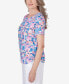 ფოტო #3 პროდუქტის Women's Paradise Island Braided Neckline Geometric Top