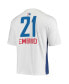 Фото #4 товара Men's Joel Embiid White Philadelphia 76ers Yoke T-shirt