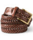 Фото #2 товара Men's Leather Braid Belt