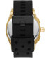 Men's Timeframe Chronograph Black Silicone Watch 48mm
