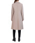 Фото #2 товара Womens Stand-Collar Single-Breasted Wool Blend Coat