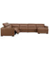 Фото #30 товара Nevio 157" 6-Pc. Leather Sectional with 2 Power Recliners, Headrests and Chaise, Created For Macy's