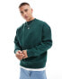 Pull&Bear sweatshirt in bottle green