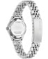 ფოტო #3 პროდუქტის Women's Embellished Silver-Tone Stainless Steel Bracelet Watch 26mm