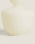 (465 g) white petals scented candle candlestick