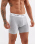 Фото #8 товара Calvin Klein 3 pack boxer briefs in black,white and grey