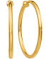 ფოტო #1 პროდუქტის Skinny Hoop Clip-On Earrings in 14k Gold