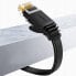 Płaski kabel sieciowy patchcord LAN RJ45 Ethernet Cat. 6 0.5m czarny
