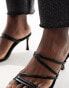 Фото #4 товара ASOS DESIGN Hayes strappy mid sandal heeled mules in black