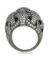 Фото #2 товара Suzy Levian Sterling Silver Cubic Zirconia Weaving Dome Ring