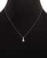 2-Pc. Set Cubic Zirconia Pendant Necklace & Stud Earrings in Sterling Silver, Created for Macy's