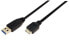 Фото #1 товара LogiLink CU0037 - Micro-USB B - USB A - USB 3.2 Gen 1 (3.1 Gen 1) - Male/Male - 5000 Mbit/s - Black