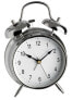 TFA 98.1043 - Quartz alarm clock - Silver - White - Chrome - Metal - Battery - AA - 1.5 V