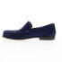 Bruno Magli Encino BM1ENCN1 Mens Blue Suede Loafers & Slip Ons Casual Shoes