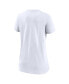 ფოტო #4 პროდუქტის Women's White Washington Commanders Slant Logo Tri-Blend V-Neck T-shirt