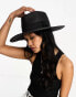 Фото #2 товара & Other Stories straw fedora hat in black