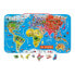 JANOD Magnetic World Map Puzzle Spanish Version