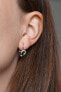 Beautiful silver earrings with hearts AGUC1766