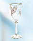 Фото #3 товара Floral Design Wine Glasses 6.25 oz, Set of 4