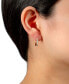 ფოტო #2 პროდუქტის Crystal Small Hoop Earrings in 18k Gold-Plated Sterling Silver, 0.59", Created for Macy's