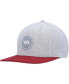 Men's Heather Gray, Red Patch Adjustable Snapback Hat